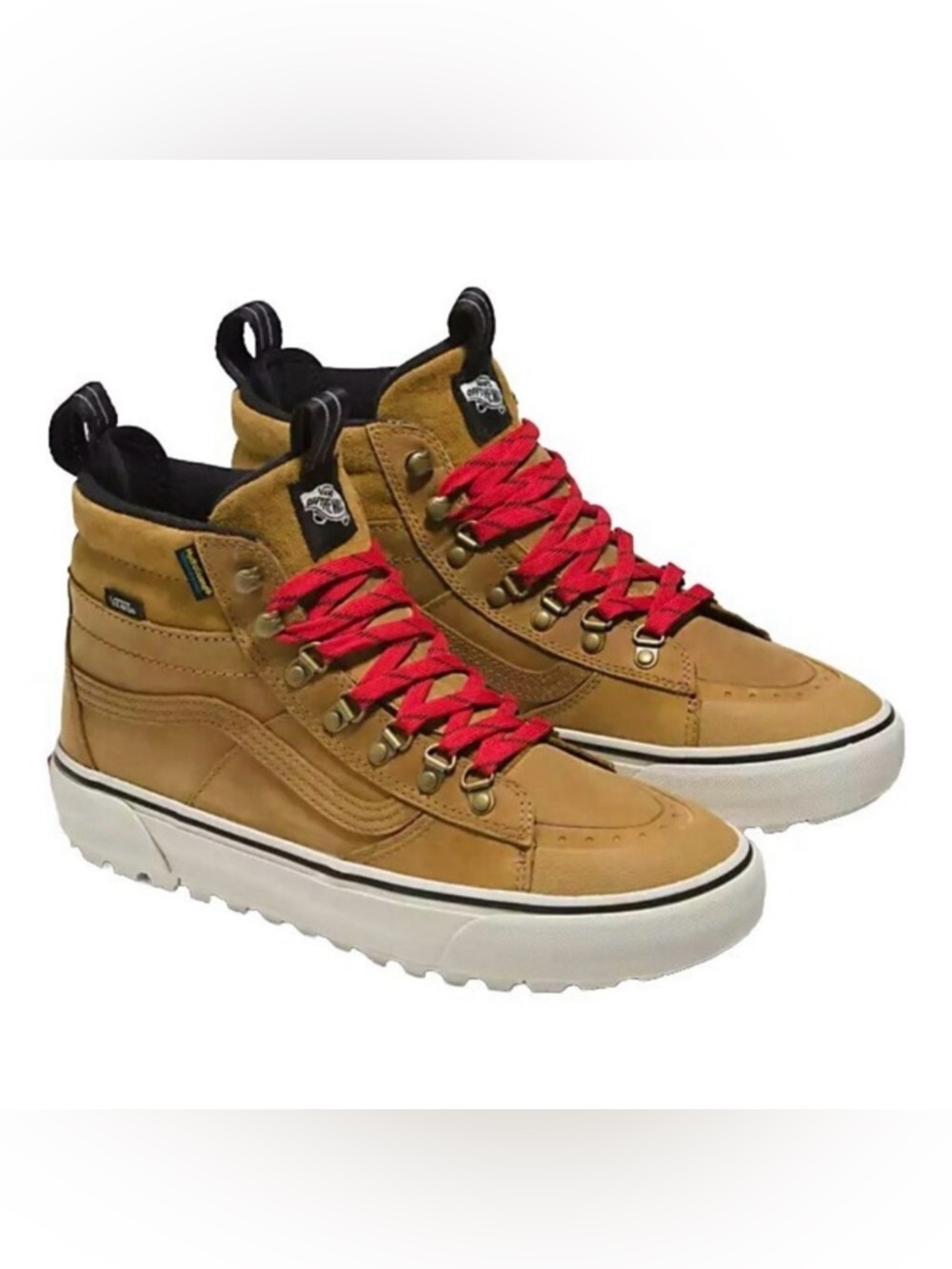 Vans Women's Sk8-Hi MTE-2 Primaloft Brown Suede Hiking Boots, size 8.